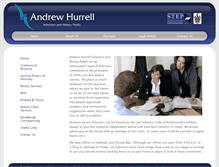 Tablet Screenshot of andrewhurrell.com